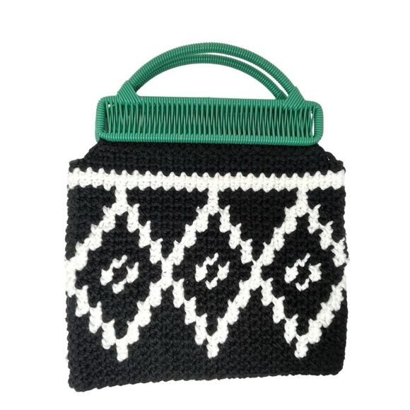 Market Knit Top Handle Tote Bag (Like MARNI) - Picture 3 of 9